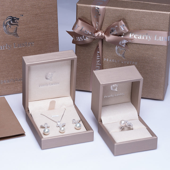 Elegant Pearl Earrings WE00179 | GARDENS - PEARLY LUSTRE