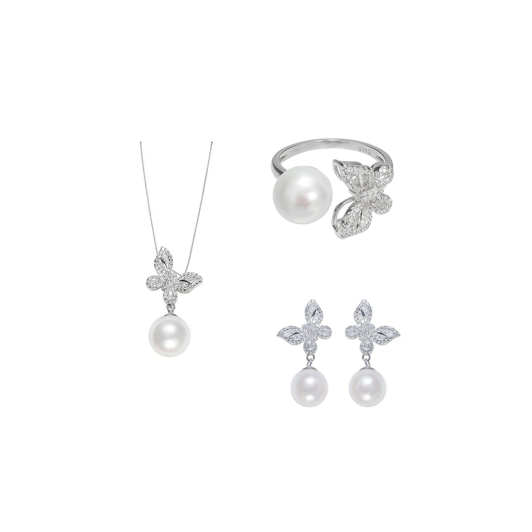 Elegant Freshwater Pearl Set WS00068 | GARDENS - PEARLY LUSTRE