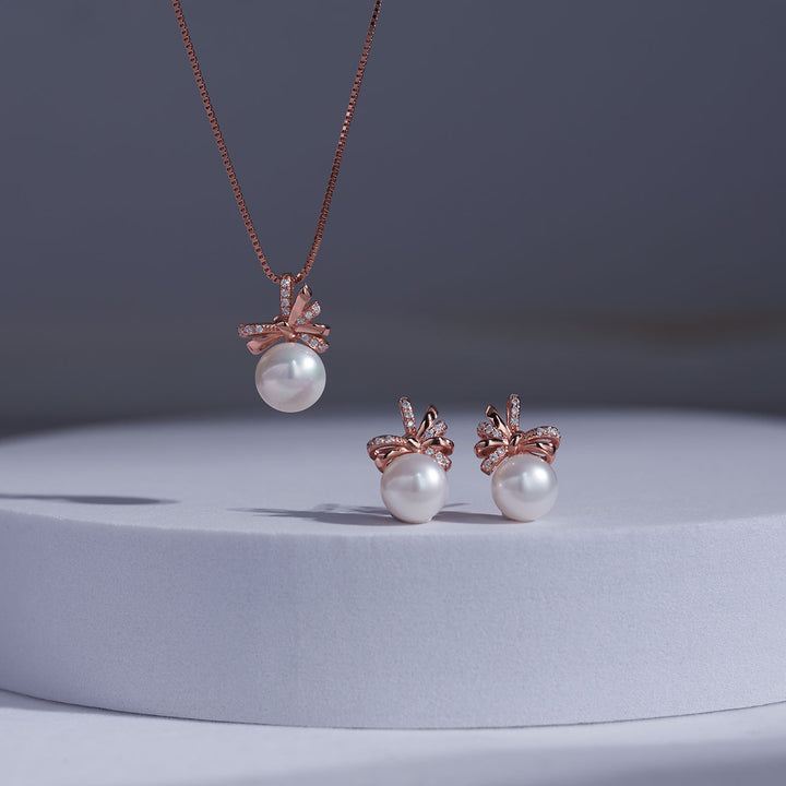 Elegant Freshwater Pearl Set WS00083 - PEARLY LUSTRE