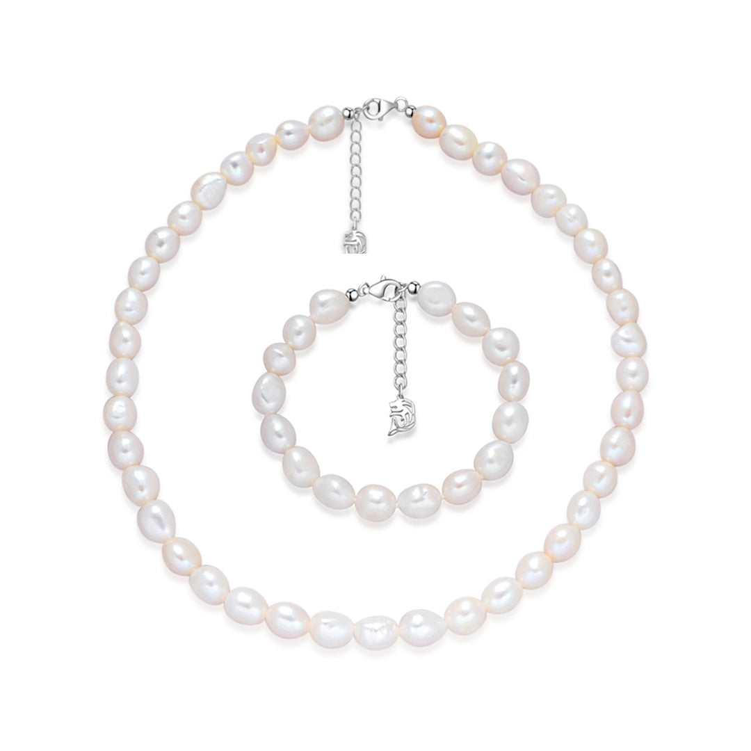 Baroque Pearl Set WS00097 | Rock - PEARLY LUSTRE