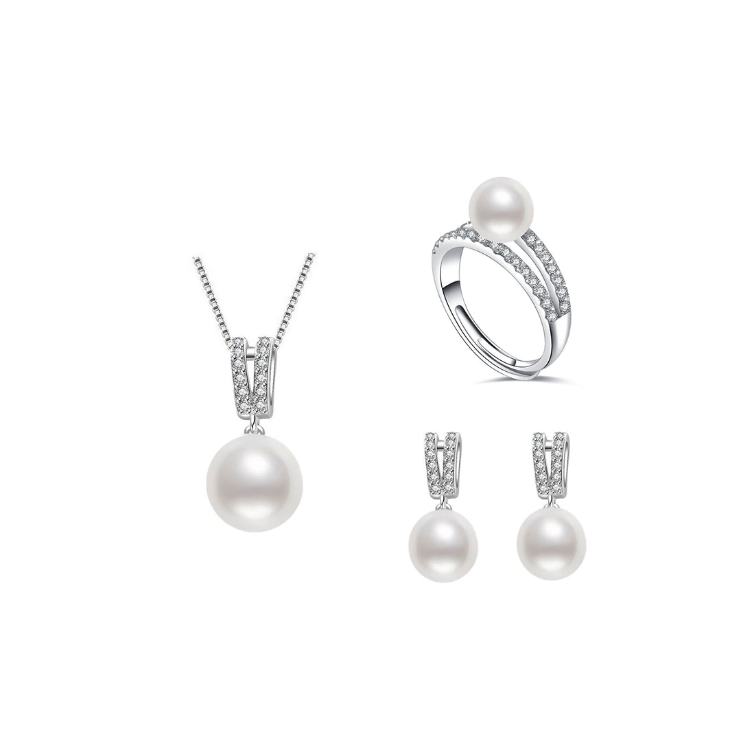 Elegant Freshwater Pearl Set WS00109 - PEARLY LUSTRE