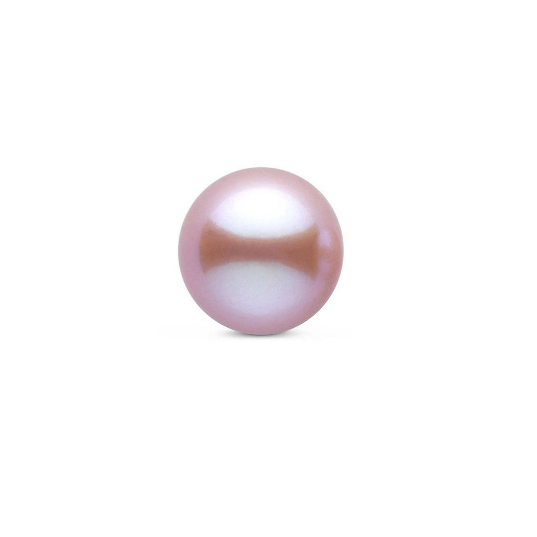 Second Grade Brilliant Round Purple Edison Pearl WA00097 - PEARLY LUSTRE