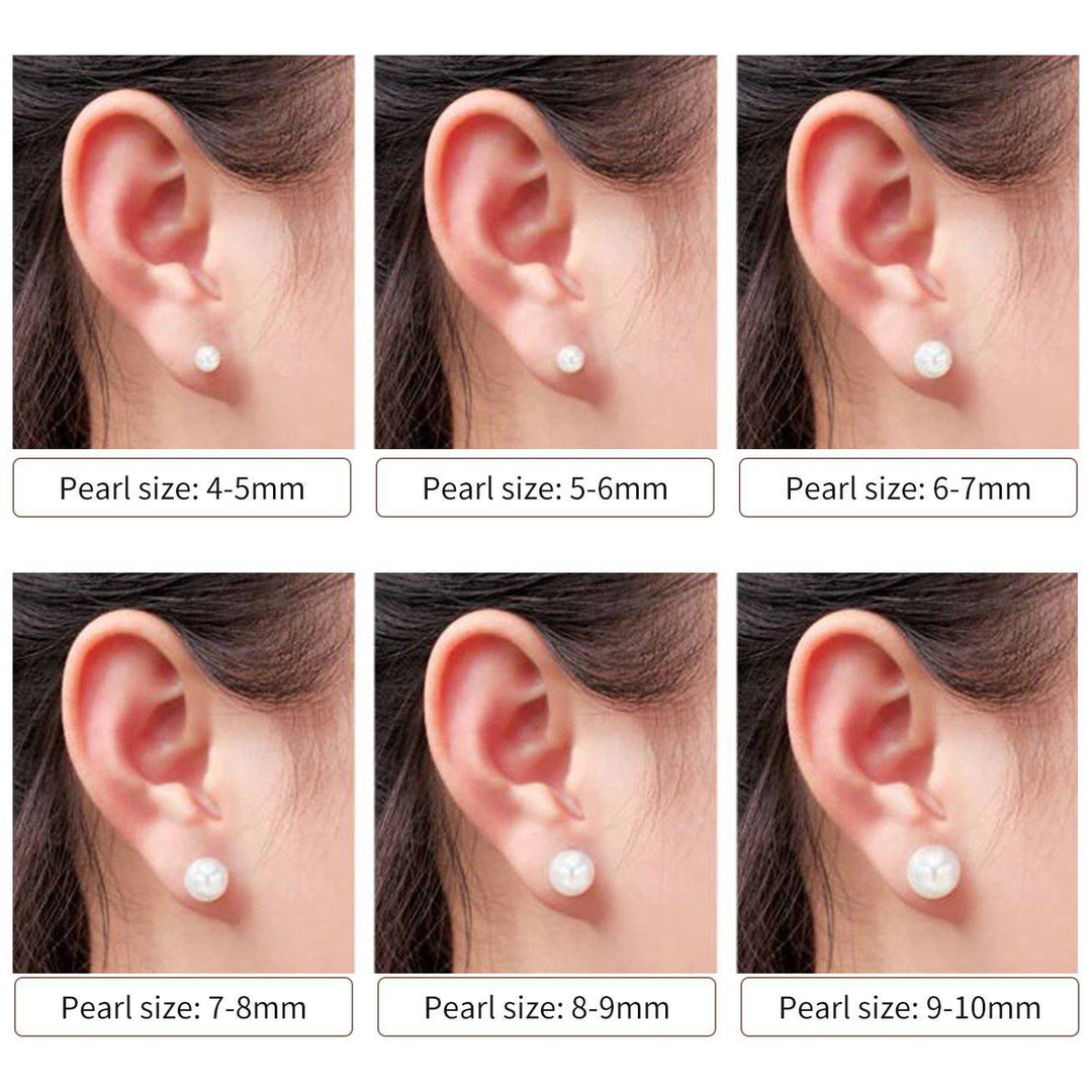 Elegant 18K Gold Top Grade Akoya HANADAMA Pearl Stud Earrings KE00017 - PEARLY LUSTRE