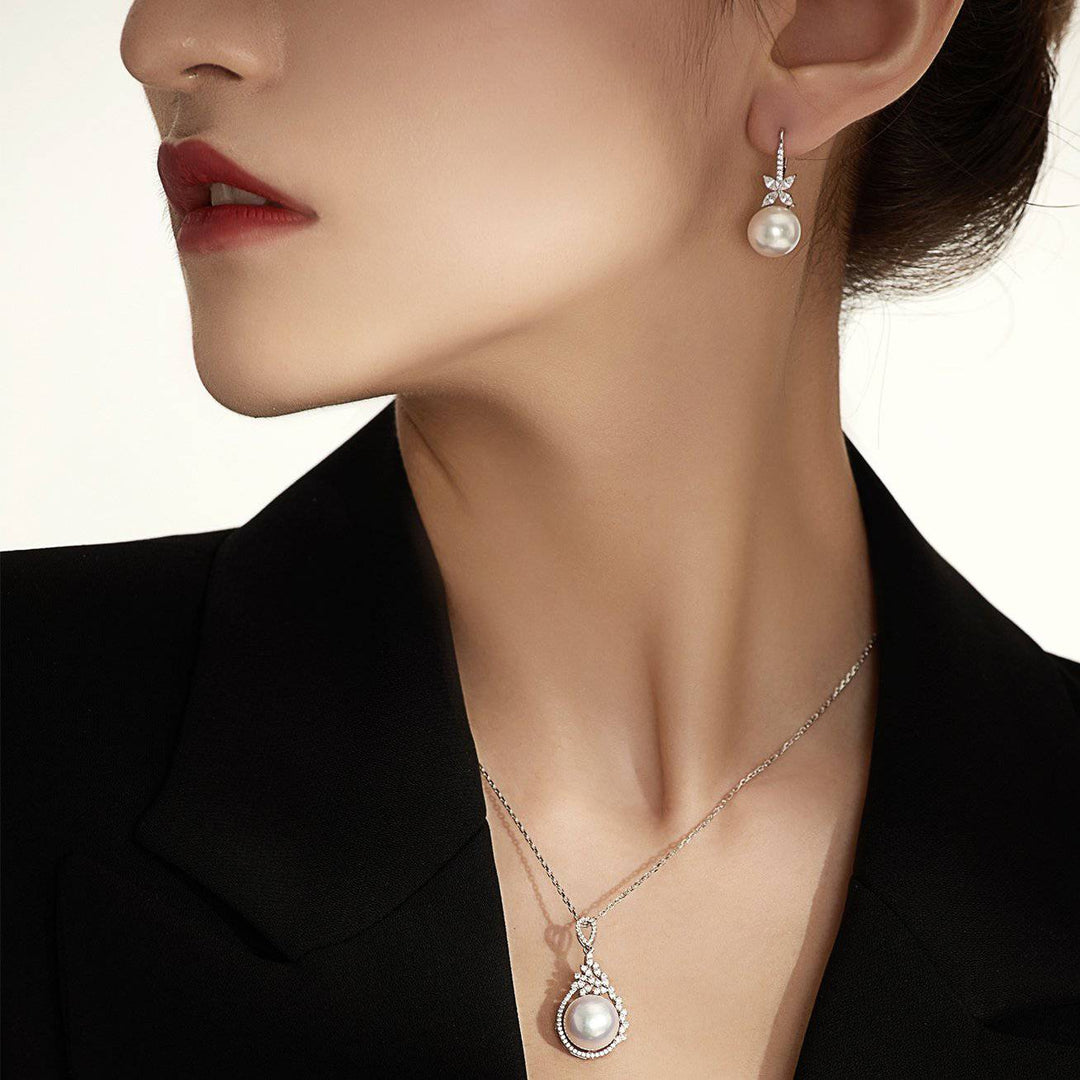 Top Lustre Edison Pearl Earrings WE00900 | EVERLEAF - PEARLY LUSTRE