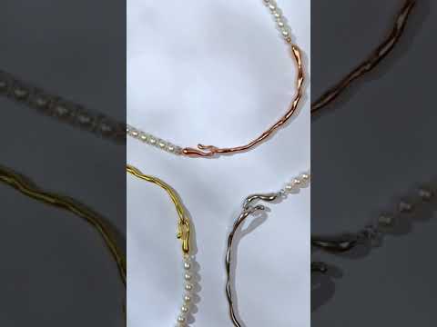 Collier de perles d'eau douce WN00537 | FLUIDE