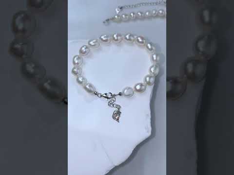 Bracelet baroque en perles d'eau douce WB00191 | Rocher