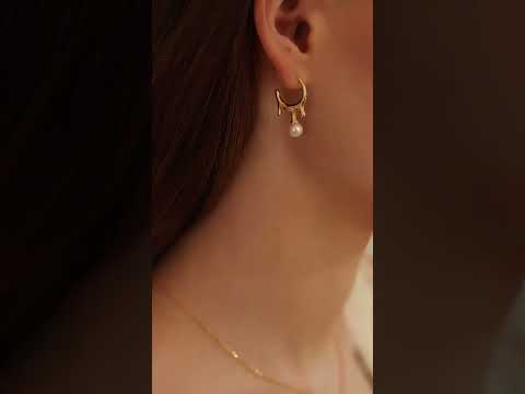 Top Grade Freshwater Pearl Earrings WE00650 | FLUID