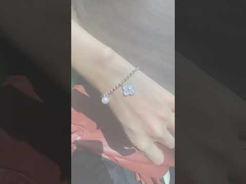 Elegante braccialetto di perle d'acqua dolce WB00068