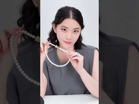 عقد لؤلؤ مائي فاخر توب لوستر WN00648 | MERLION