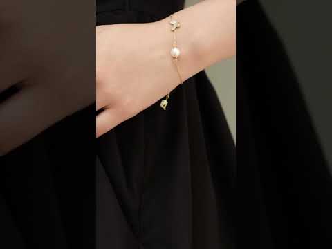 سوار لؤلؤ المياه العذبة WB00033 | BUTTERFLY