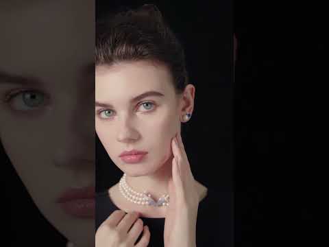 Boucles d'oreilles en perles d'eau douce de qualité supérieure, WE00682 | OCÉAN