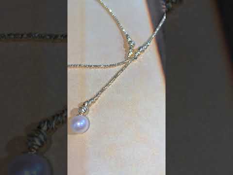 สร้อยคอไข่มุกอะโกย่าฮานาดามะ ทองคำแท้ 18k KN00144