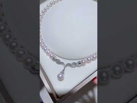 สร้อยคอมุกน้ำจืดทองคำแท้ 18K KN00021