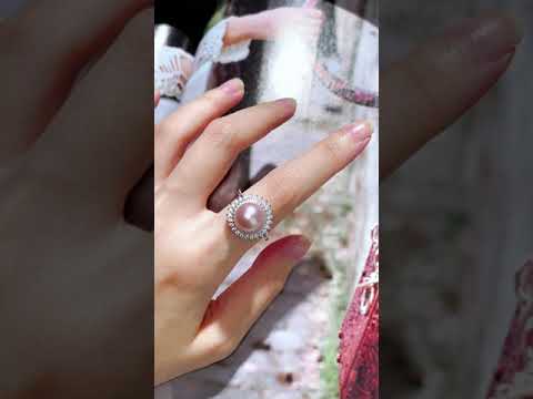 优雅淡水爱迪生珍珠戒指 WR00077