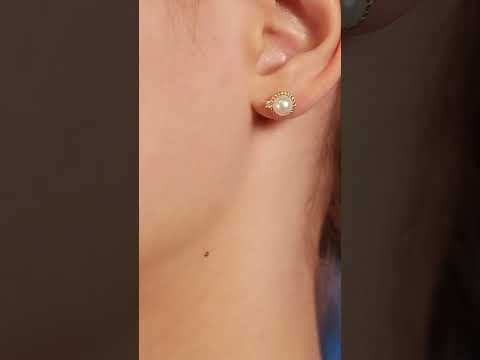 18K ソリッド ゴールド アコヤ パール ネックレス KN00242