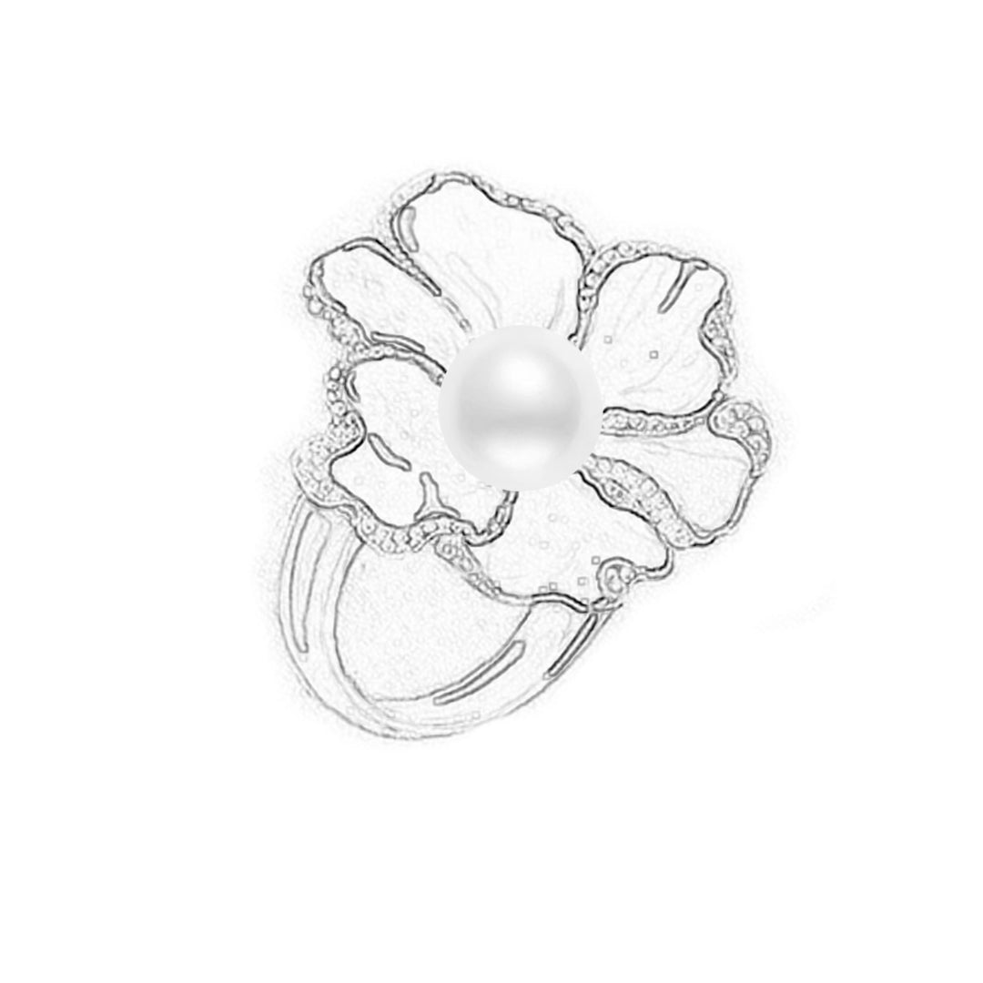 Customization: Pearl Rings PM00003 - PEARLY LUSTRE