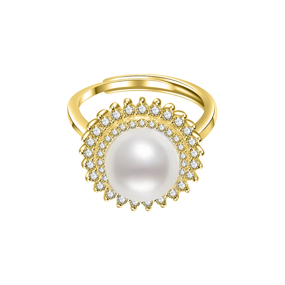 Elegant Edison Pearl Ring WR00006 - PEARLY LUSTRE
