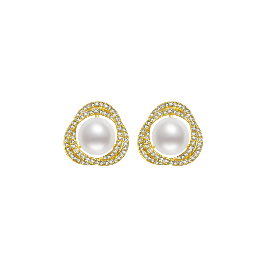 Elegant Freshwater Pearl Earrings WE00321 - PEARLY LUSTRE
