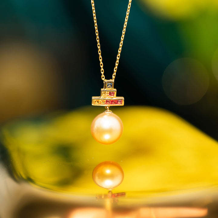 Elegant Pearl Necklace WN00252 - PEARLY LUSTRE