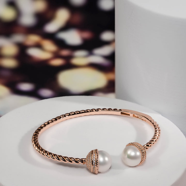 Asian Civilisations Museum Freshwater Pearl Bracelet WB00076 | New Yorker Collection - PEARLY LUSTRE