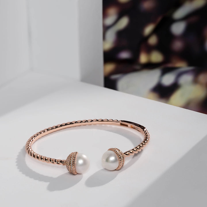 Asian Civilisations Museum Freshwater Pearl Bracelet WB00076 | New Yorker Collection - PEARLY LUSTRE