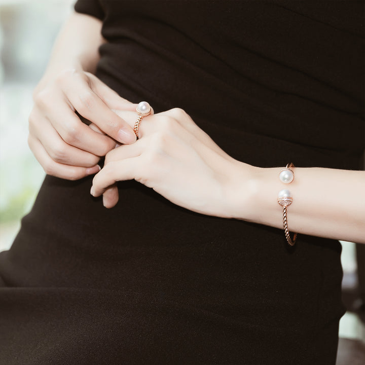 Asian Civilisations Museum Freshwater Pearl Bracelet WB00076 | New Yorker Collection - PEARLY LUSTRE