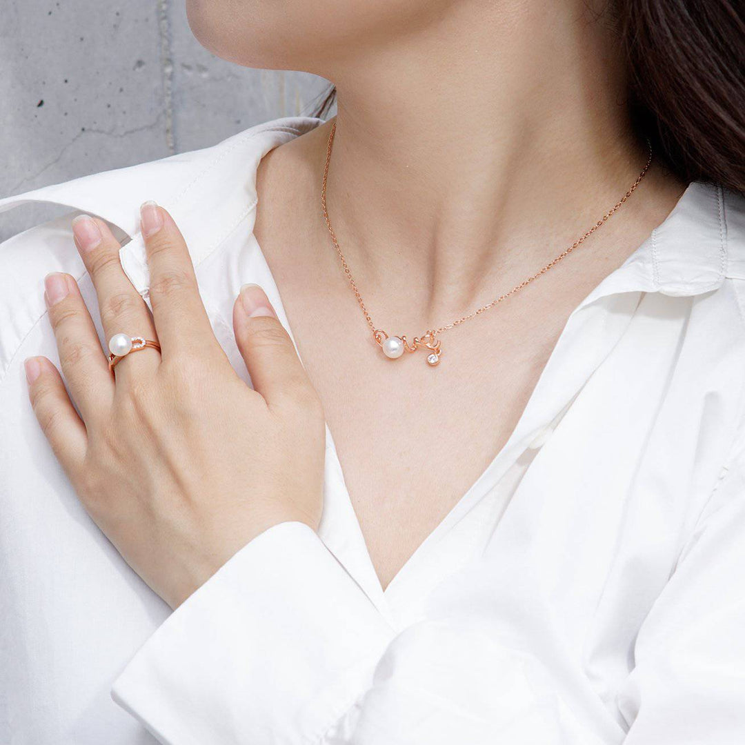 New Yorker Freshwater Pearl Ring WR00071 - PEARLY LUSTRE