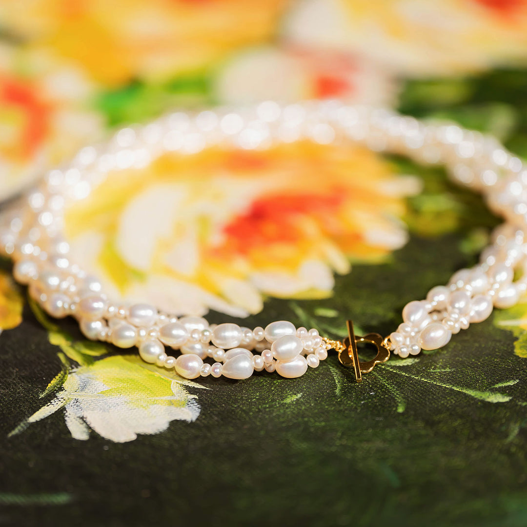 New Yorker Freshwater Pearl Necklace WN00288 - PEARLY LUSTRE
