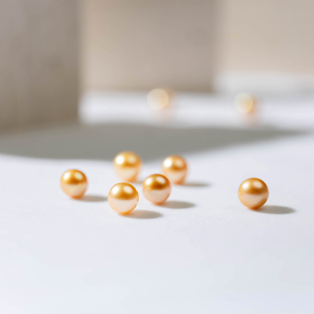 Drop Shape Golden Saltwater Pearl WA00021 - PEARLY LUSTRE
