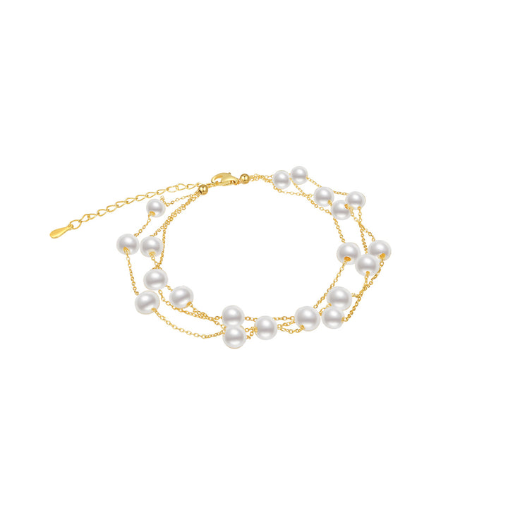 Elegant Freshwater Pearl Bracelet WB00046 - PEARLY LUSTRE