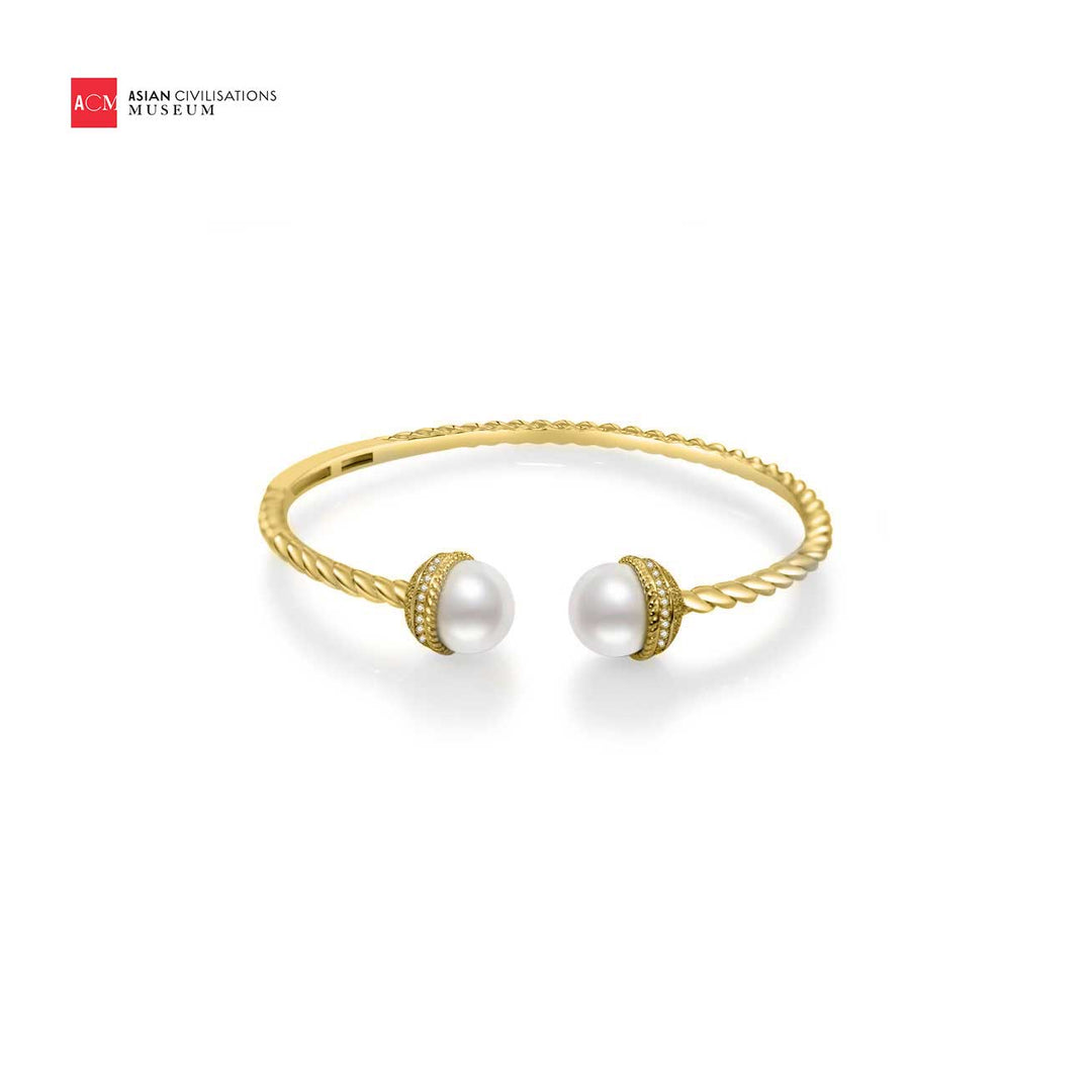 Asian Civilisations Museum Freshwater Pearl Bracelet WB00074 | New Yorker Collection - PEARLY LUSTRE