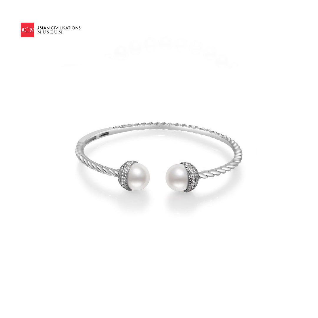 Asian Civilisations Museum Freshwater Pearl Bracelet WB00075 | New Yorker Collection - PEARLY LUSTRE