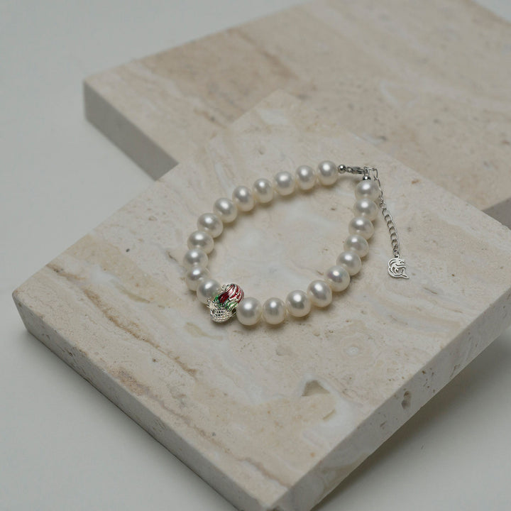 Merlion Freshwater Pearl Bracelet WB00083 | New Yorker - PEARLY LUSTRE