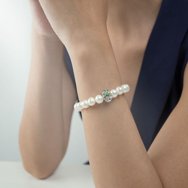 Merlion Freshwater Pearl Bracelet WB00083 | New Yorker - PEARLY LUSTRE