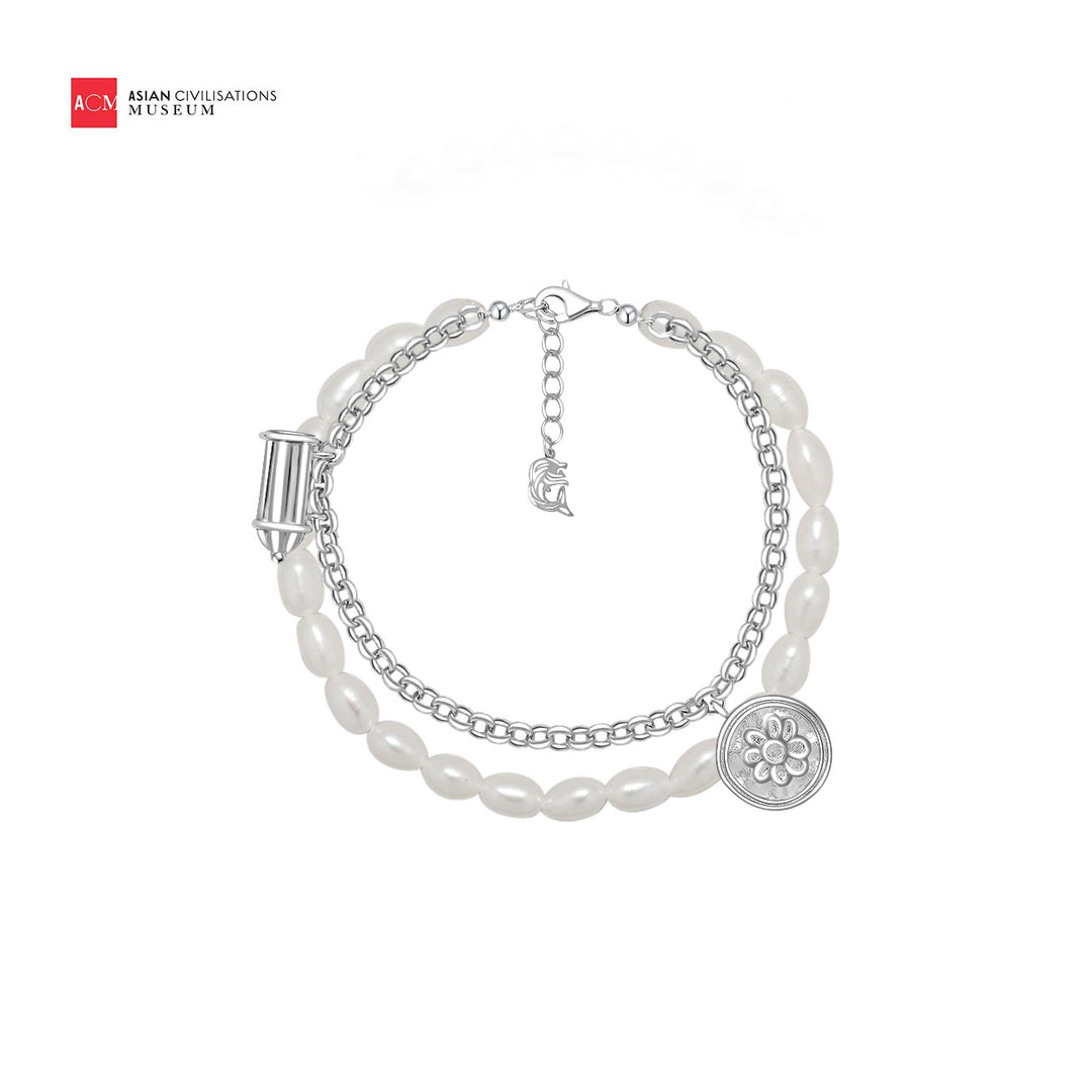 Asian Civilisations Museum Freshwater Pearl Bracelet WB00088 | New Yorker Collection - PEARLY LUSTRE