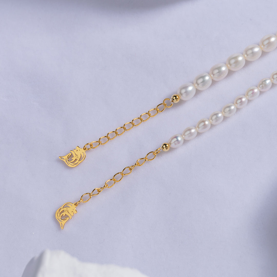 New Yorker Freshwater Pearl Bracelet WB00124 - PEARLY LUSTRE