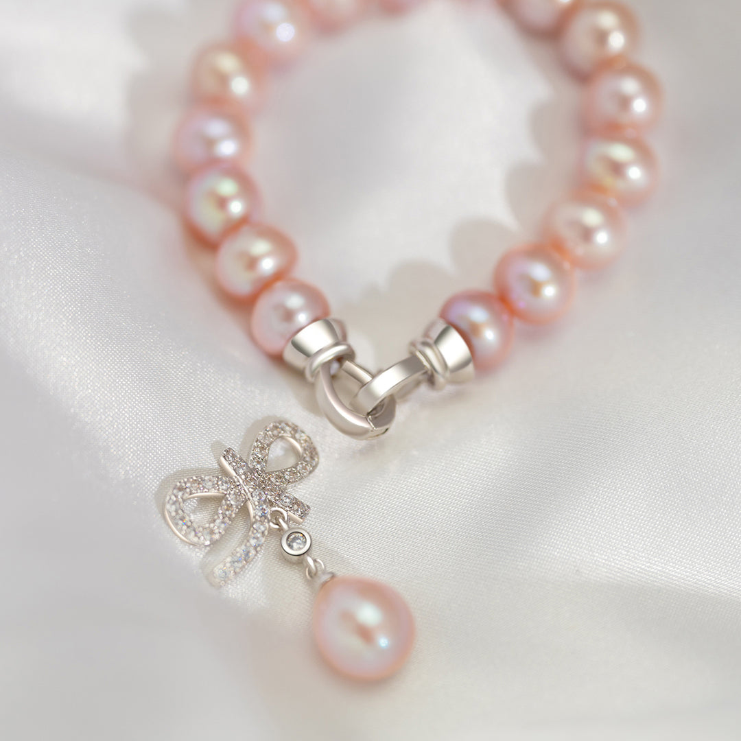 Elegant Freshwater Pearl Bracelet WB00132 - PEARLY LUSTRE