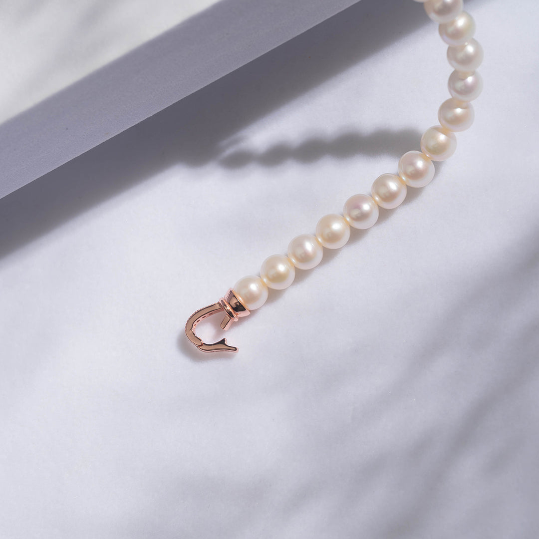 Freshwater Pearl Bracelet WB00135 | RAINFOREST - PEARLY LUSTRE