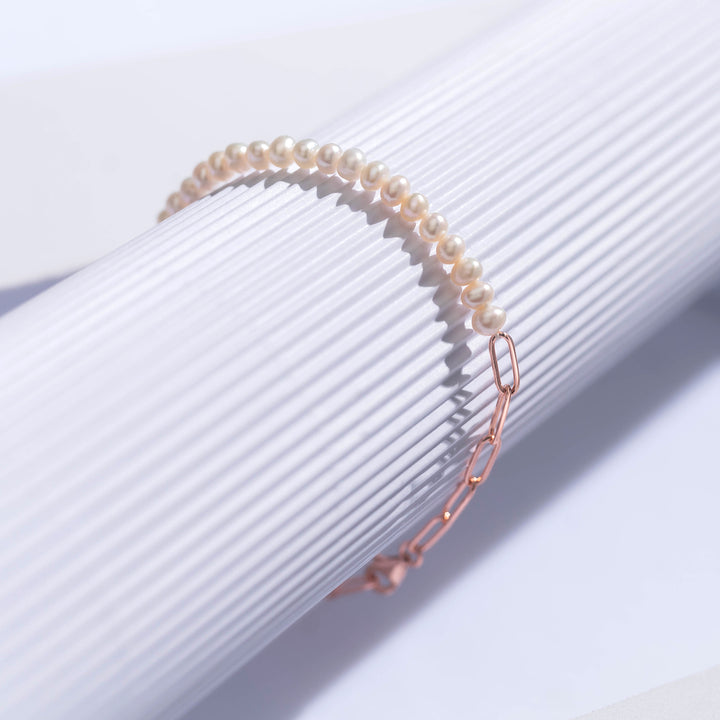 New Yorker Freshwater Pearl Bracelet WB00153 - PEARLY LUSTRE
