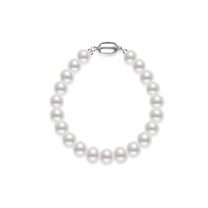 Brilliant Lustre White Freshwater Pearl Bracelet WB00184 - PEARLY LUSTRE