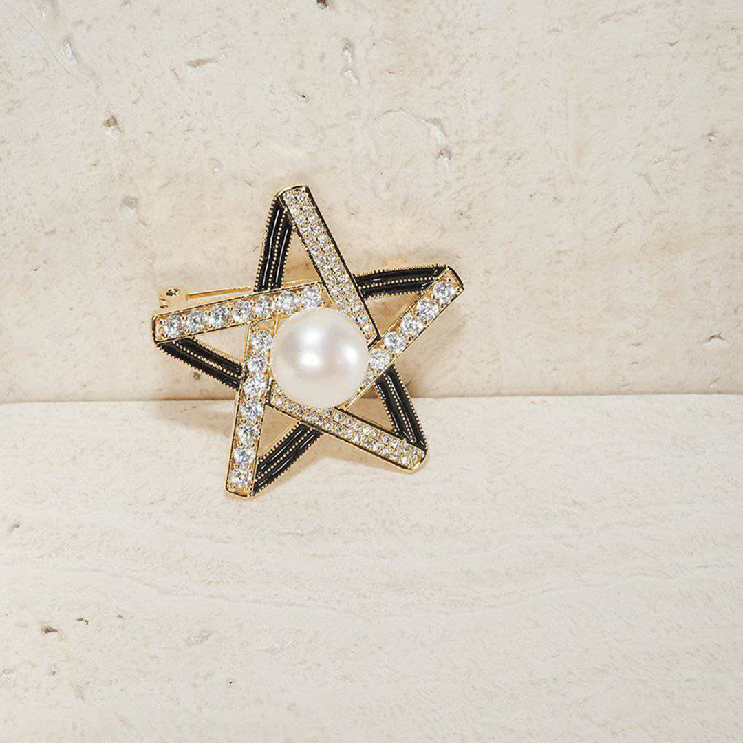 Passion for Life Freshwater Pearl Brooch WC00026 - PEARLY LUSTRE