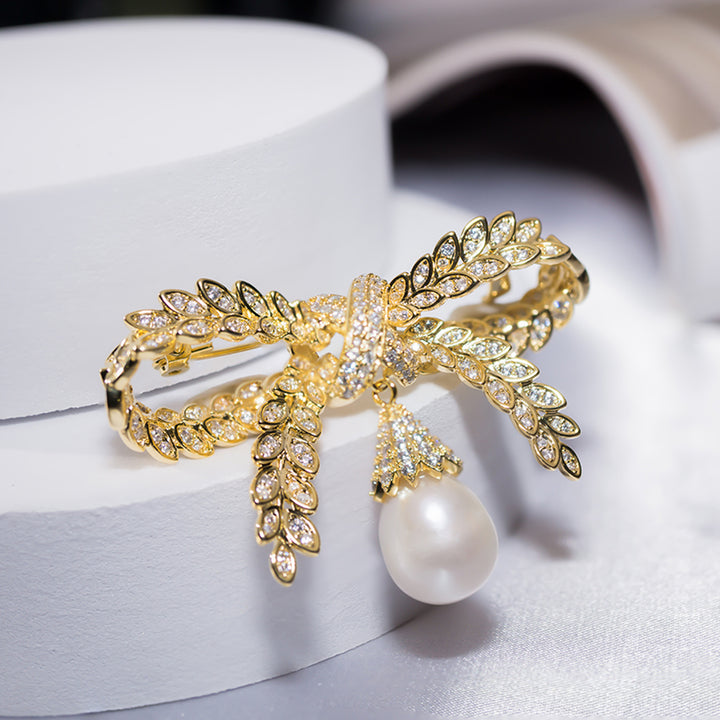 Passion for Life Freshwater Pearl Brooch WC00034 - PEARLY LUSTRE
