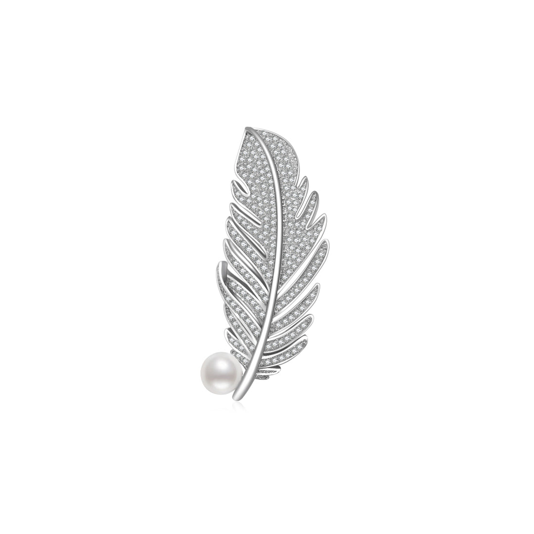 Elegant Freshwater Pearl Brooch WC00038 | GARDENS - PEARLY LUSTRE