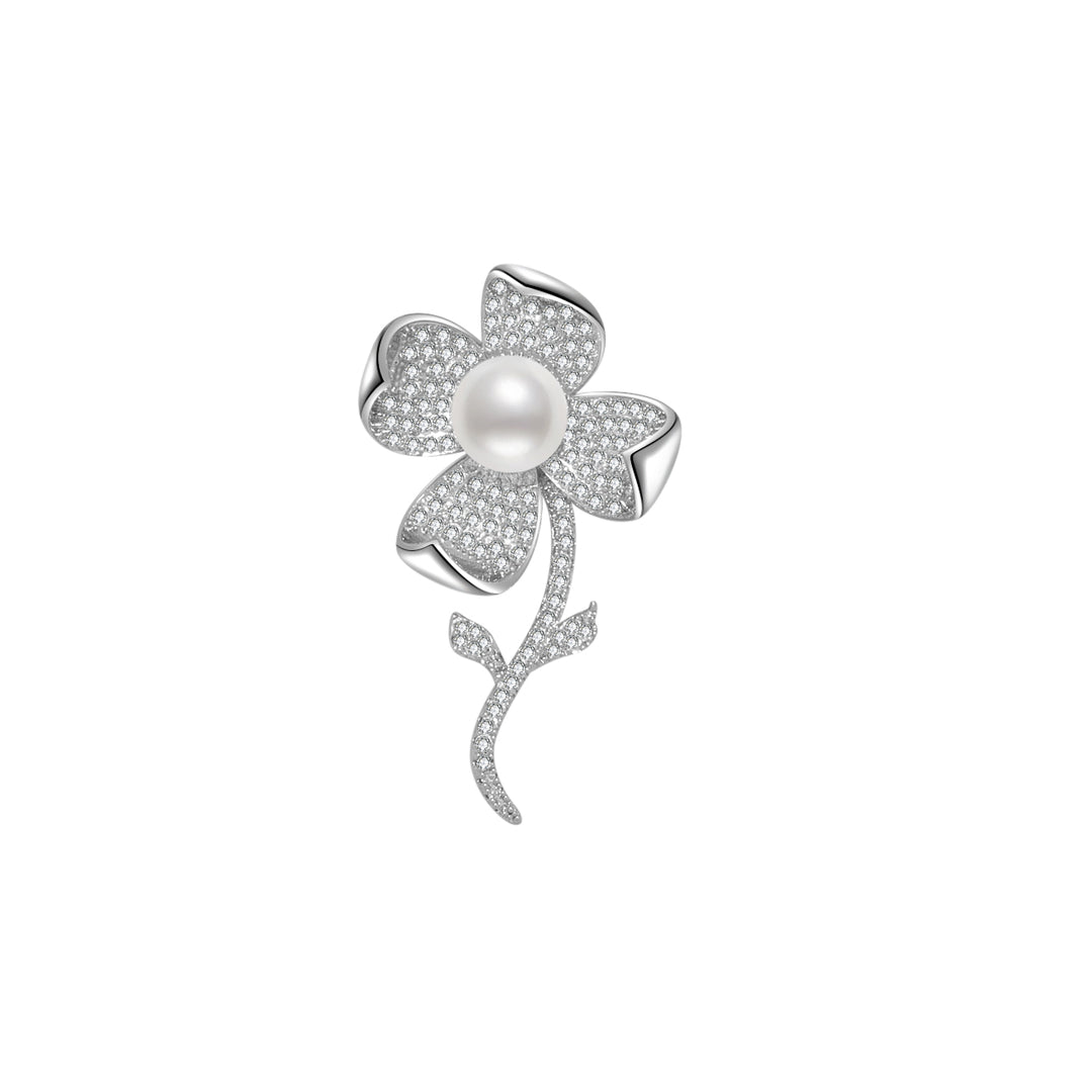 Elegant Freshwater Pearl Brooch WC00045 | GARDENS - PEARLY LUSTRE