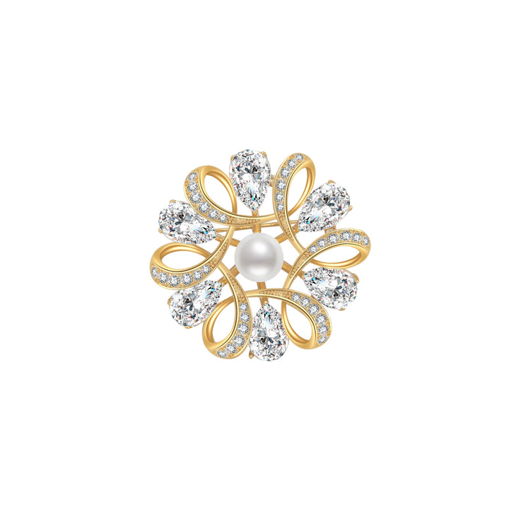 Passion for Life Freshwater Pearl Brooch WC00046 - PEARLY LUSTRE