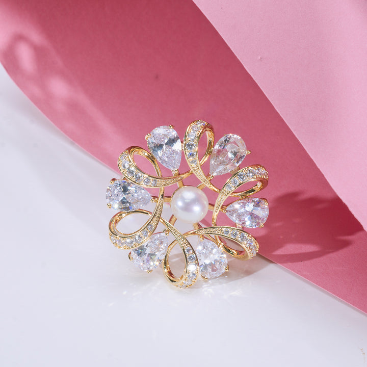 Passion for Life Freshwater Pearl Brooch WC00046 - PEARLY LUSTRE