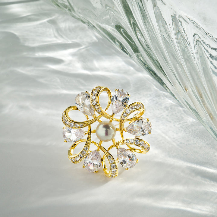 Passion for Life Freshwater Pearl Brooch WC00046 - PEARLY LUSTRE