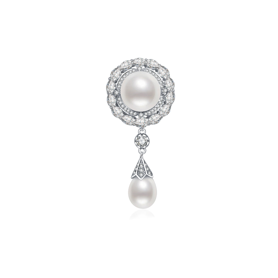 Passion for Life Freshwater Pearl Brooch WC00056 - PEARLY LUSTRE