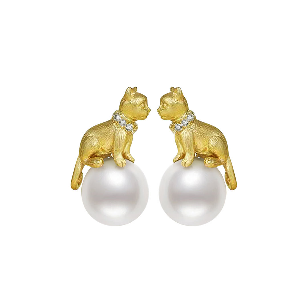 New Yorker Freshwater Pearl Earrings WE00040 - PEARLY LUSTRE