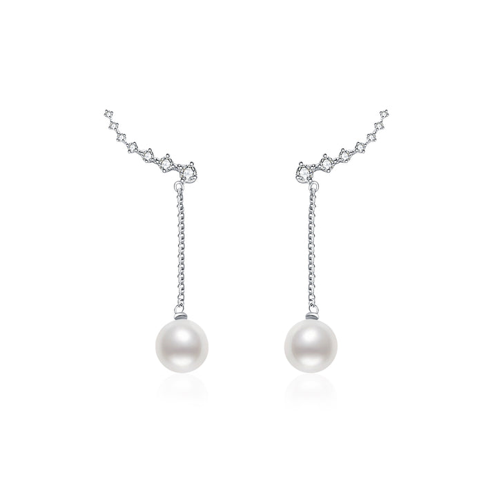 Elegant Freshwater Pearl Earrings WE00048 - PEARLY LUSTRE